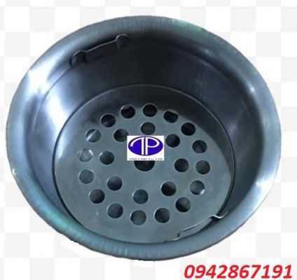 Âu đựng than bếp nướng than hoa không khói âm bàn giá rẻ