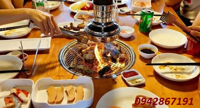 Bếp Nướng Than Hoa Âm Bàn Không Khói Hút Dương