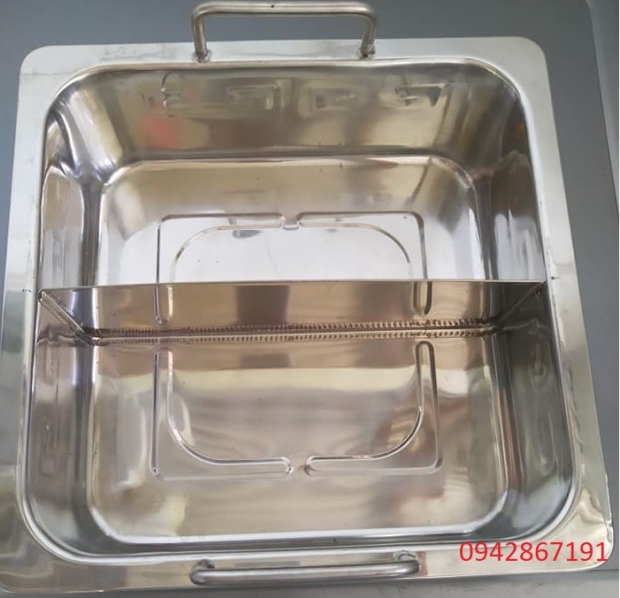 Mua nồi lẩu inox 2 ngăn vuông giá rẻ nhất ở đâu Vĩnh Phúc 