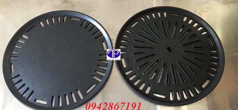 Hai loại vỉ gang chống dính bếp lẩu nướng nhà hàng Hai loại vỉ gang chống dính bếp lẩu nướng nhà hàng