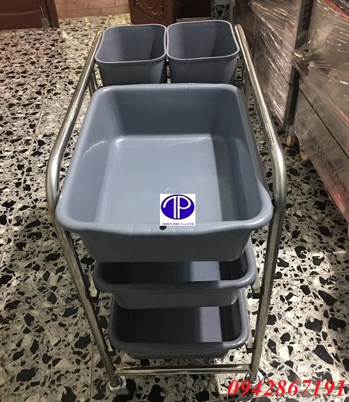 Cung cấp xe thu gom bát đĩa thức ăn giá rẻ 