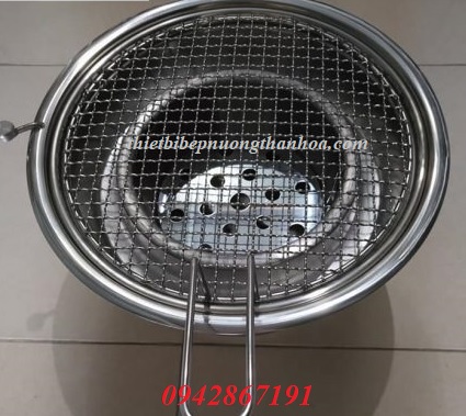 Bếp Nướng Than Hoa Không Khói Hút Dương Cho Nhà Hàng Lẩu Nướng