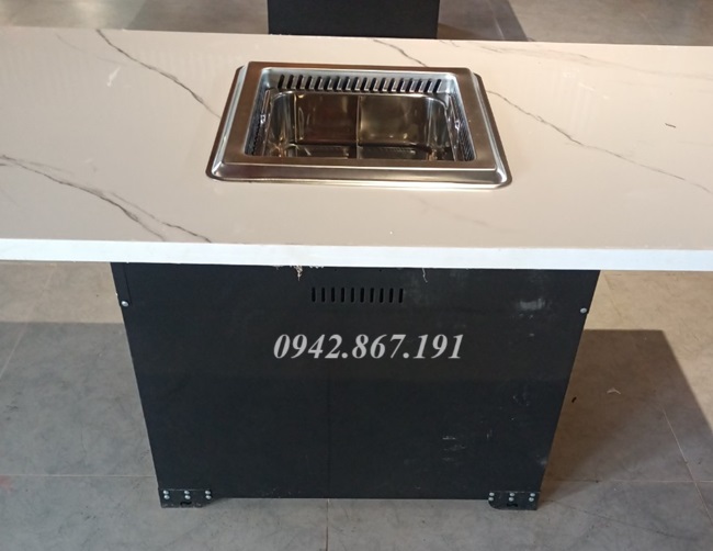 Chân bàn lẩu kèm mặt bàn đá cho nhà hàng giá rẻ