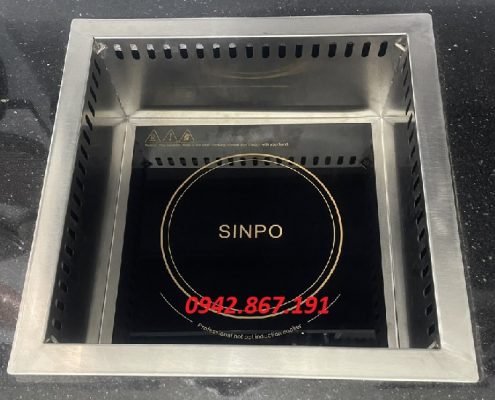 Bếp từ lẩu âm bàn vuông cho nhà hàng giá rẻ tại Hà Nam