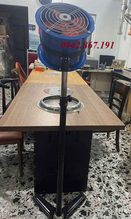 Quạt Hút Khói Di Động Bếp Nướng Ngoài Trời 120W Quạt Hút Khói Di Động Bếp Nướng Ngoài Trời 120W